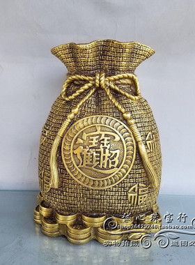 纯铜招财摆件金属家居客厅存钱罐