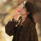 Mori Girl Tribe Original British Plaid Woolen Coat Mid-Length Coat Winter Clothes Retro Woolen Coat Autumn and Winter