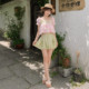 ເສື້ອຢືດ chiffon ແບບບ່າໜຶ່ງບ່າຕົ້ນສະບັບເດີມຂອງ Mori Girl Tribe ອອກແບບ niche suspender top ສຳລັບແມ່ຍິງ 2026 ລະດູຮ້ອນໃໝ່