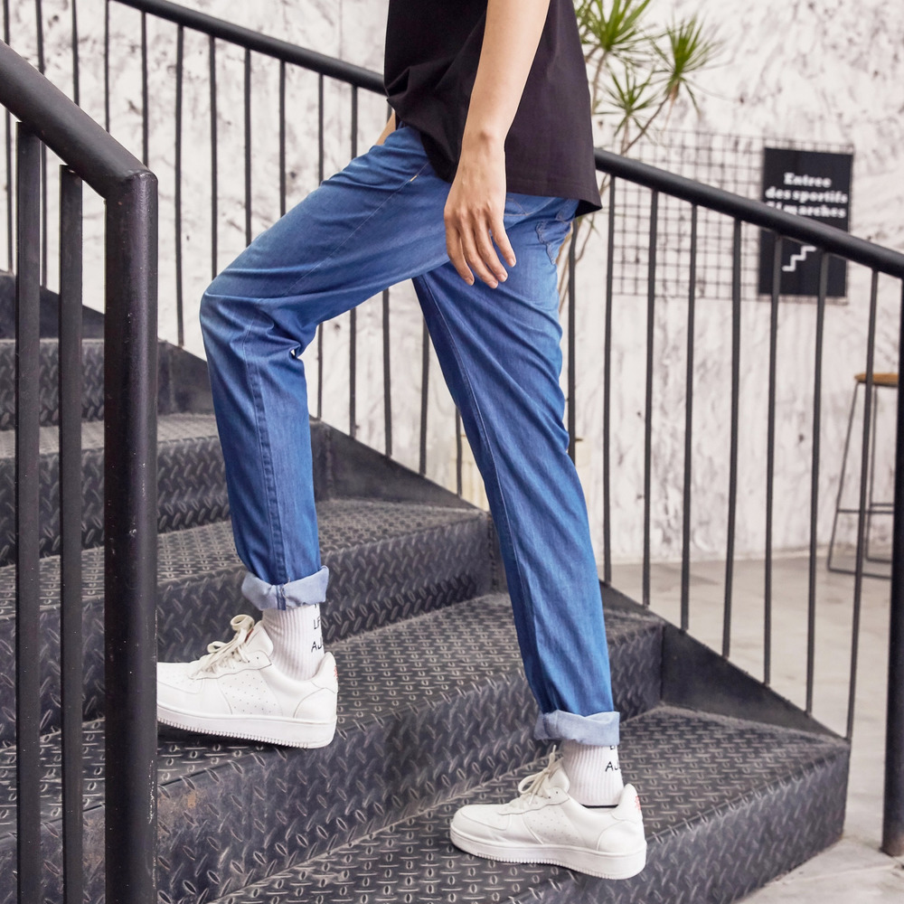 美特斯邦威天丝男凉感新款牛仔裤 美特斯邦威网店牛仔裤