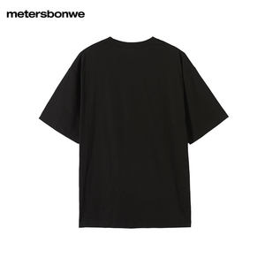 美特斯邦威T恤男2024夏季新款运动凉感速干基本针织宽松短袖上衣