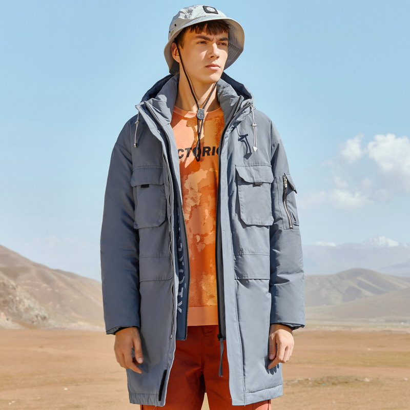 美特斯邦威中长款连帽冬季羽绒服 美特斯邦威网店羽绒服