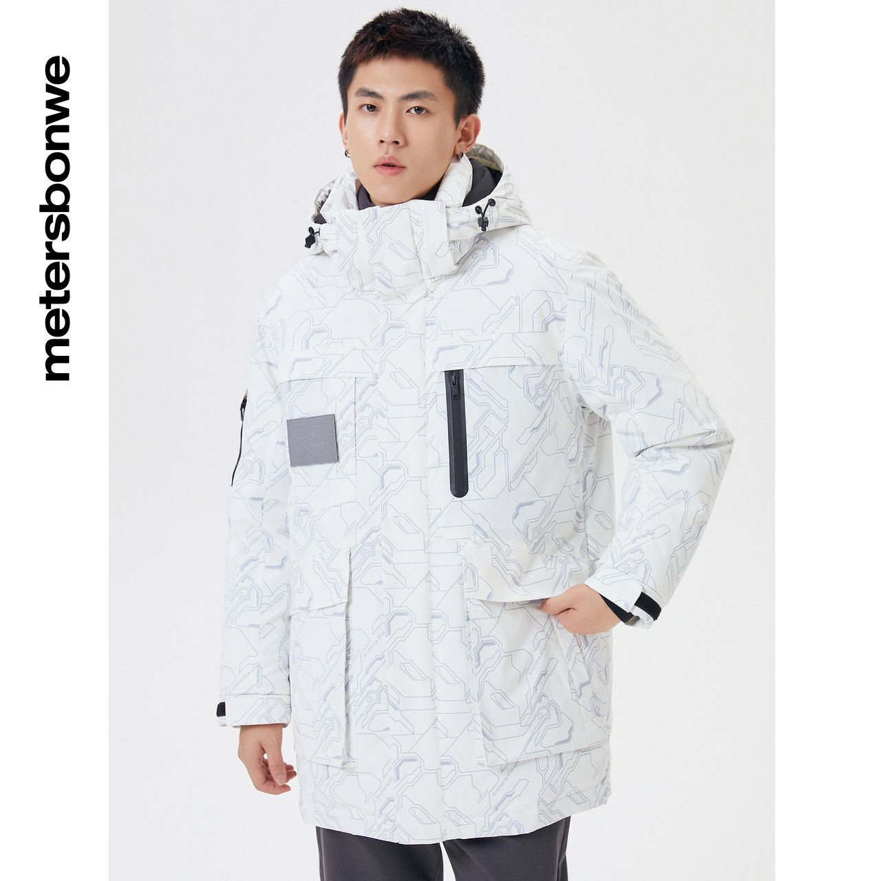 美特斯邦威连帽男潮流冬季羽绒服 美特斯邦威网店羽绒服