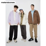 Флисовая куртка Metersbonwe 24, зимняя унисекс с воротником-стойкой, американская уличная теплая и морозостойкая универсальная куртка