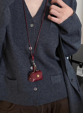 小巧可爱精致小包项链女挂件小众独特设计零钱包长款配饰收纳包包