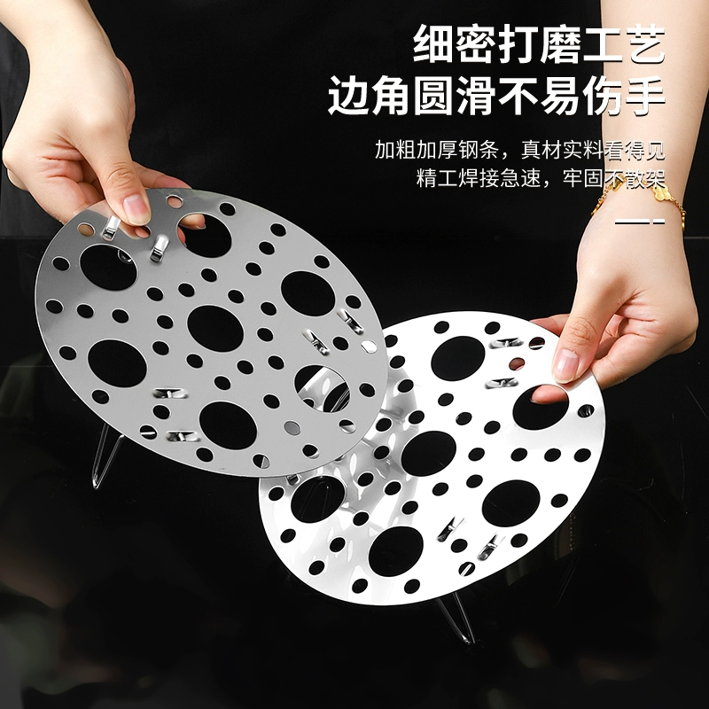 不锈钢蒸架家用加厚多功能不锈钢蒸格圆形可折叠高脚万厨房蒸盘能,淘宝优惠券,粉丝福利购,淘宝优惠卷