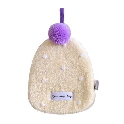 波点小帽子毛球擦手巾可挂卫生间厨卫干手巾可爱礼品毛巾,淘宝优惠券,粉丝福利购,淘宝优惠卷