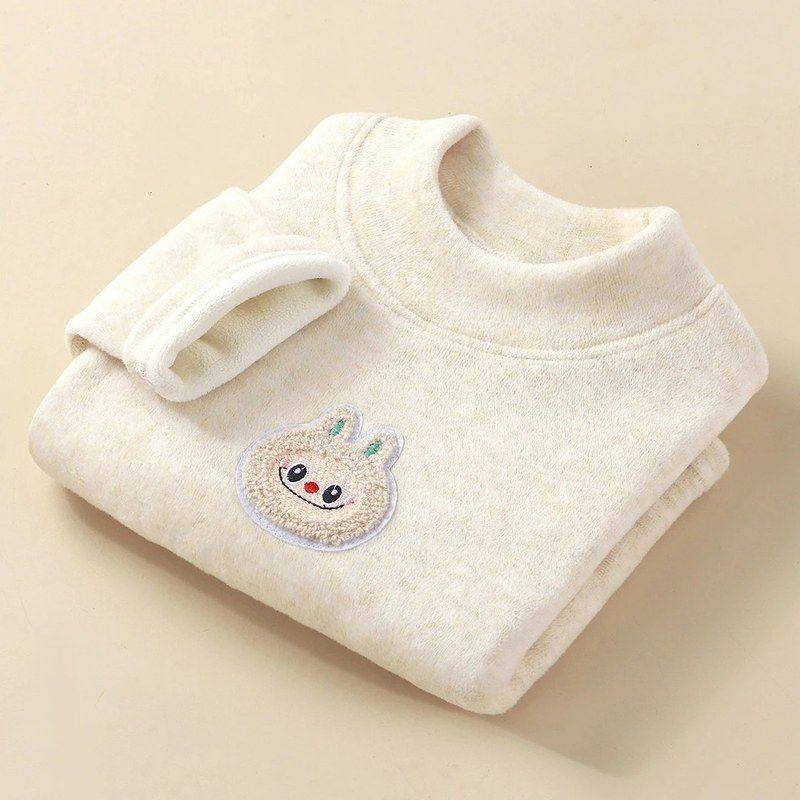 升级款考拉绒儿童半高领打底衫加绒加厚宝宝保暖上衣裤子套装,淘宝优惠券,粉丝福利购,淘宝优惠卷