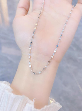 哲尔琦片片波光粼粼性感锁骨链