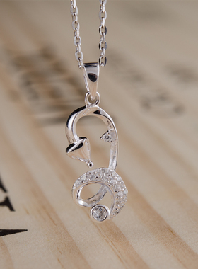 哲尔琦925银送闺蜜礼物锁骨链