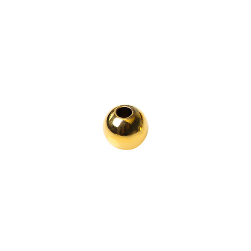 铜镀24K金实心隔珠圆珠散珠 定位珠 手串 DIY饰品配件材料2－10MM - 图3