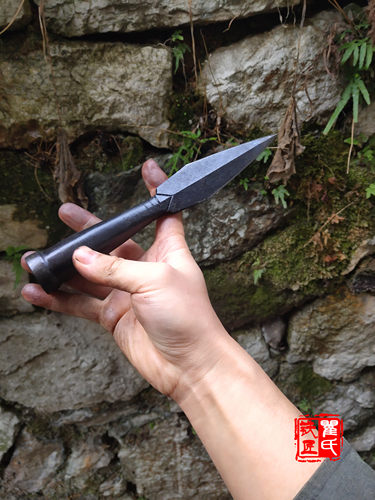 瞿氏铁匠小枪头小矛红缨枪小霸王枪手工一体锻打武术器械材未开刃 - 图1
