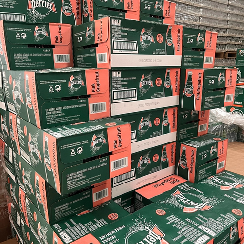 法国perrier进口巴黎水青柠味柠檬原味饮料330ml*24瓶气泡水矿泉 - 图2