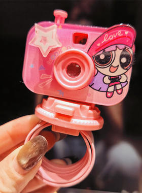 飞天小女警旋转投影相机儿童手环