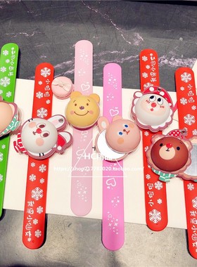 新年兔子旋转闪光手环儿童啪啪圈