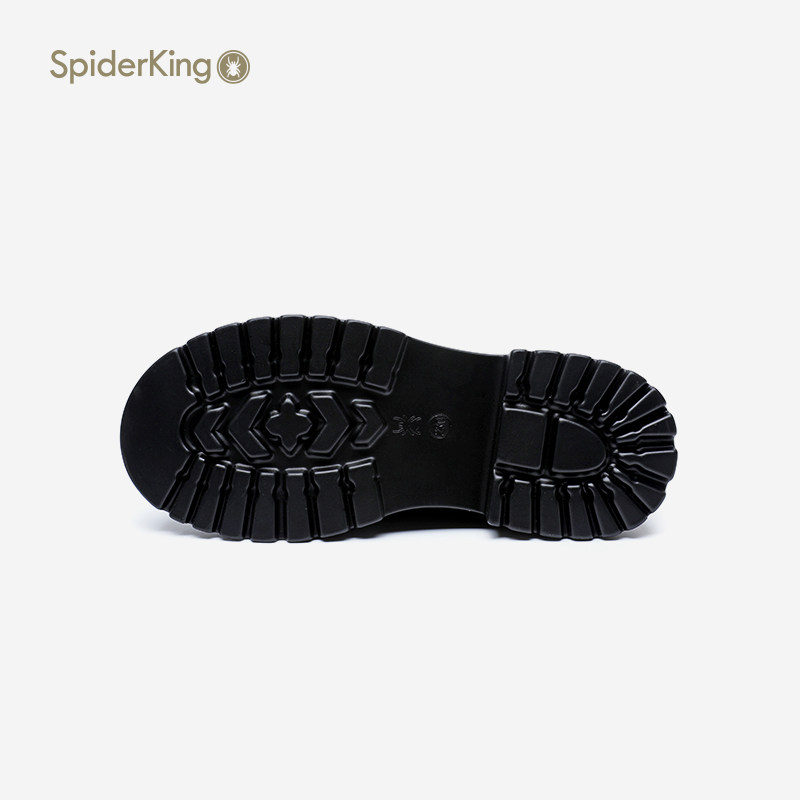 蜘蛛王2025年秋冬英伦风新款通勤懒人小皮鞋女乐福鞋商场同款真皮,淘宝优惠券,粉丝福利购,淘宝优惠卷