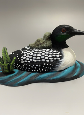 仿真鸭子树脂摆设户外花园