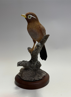 鸟类画眉鸟树脂雕像摆件个性模玩手办模型工艺品家居装饰品原创专