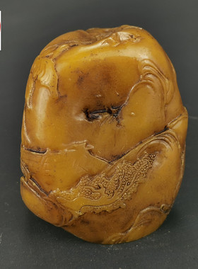 老田黄石小摆件随形小印章