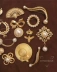 Phong cách châu Âu và Mỹ retro cổ điển cung cổ điển ngọc trai lá cung vàng trâm cài pin nữ - Trâm cài