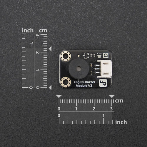 DFRobot Gravity:数字蜂鸣器模块警报兼容Arduino含数据线3.3V/5V - 图0