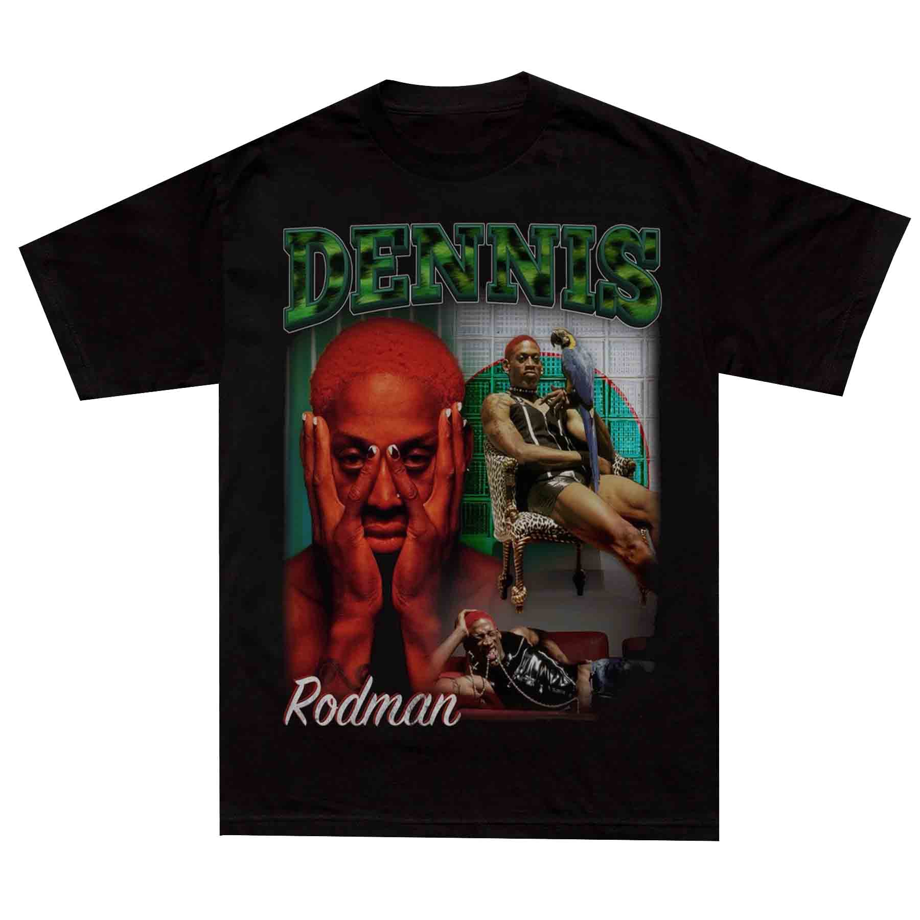 Asap Rocky Dennis Rodman Hiphop Vintage Tee 丹尼斯罗德曼T恤 - 图3