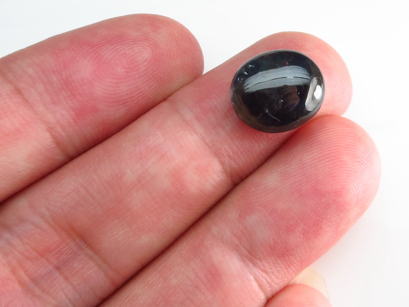 天然8.52克拉泰国蓝宝石裸石 戒指面 吊坠 色泽蓝颗粒大 13X11 - 图0