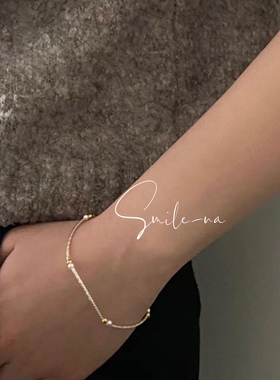 韩国手链手环珍珠925纯银