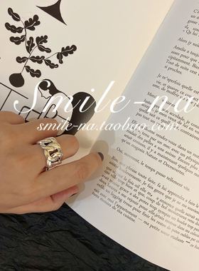 纯银实心坦克时尚百搭宽版戒指