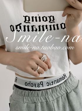 韩国进口小众坦克款拼接戒指925