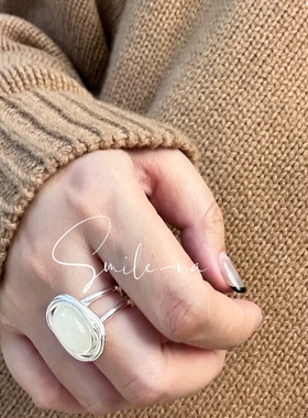 天然玛瑙指环开口戒指设计款