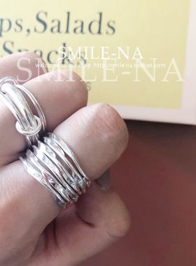 韩国进口东大门925多圈缠绕戒指