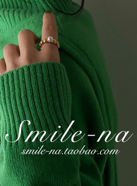 韩国珍珠925纯银戒指小众款