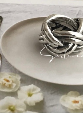 韩国设计师925925纯银复古