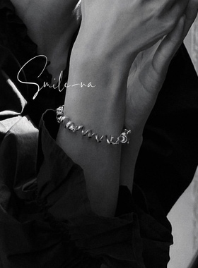 韩国重工925纯银设计款手链