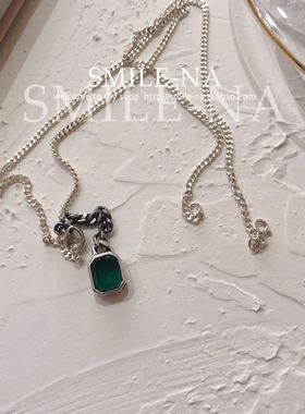 东大门韩国进口925纯银复古项链