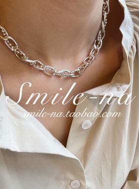 韩国进口925纯银设计师款项链