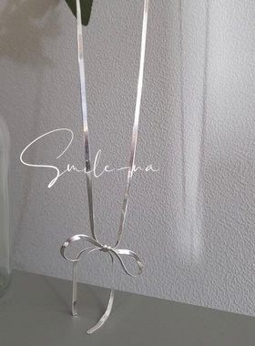 设计师韩国项链蝴蝶结