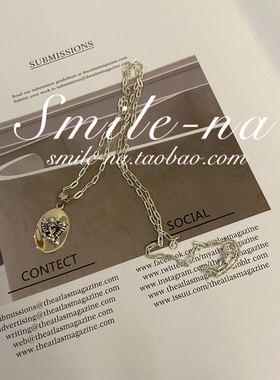 韩国进口小众款925椭圆形吊坠