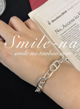 韩国东大门进口925女搭扣手链