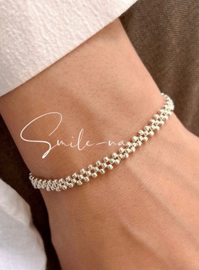 韩国手环设计款手链925串珠