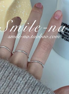 韩国进口纯银设计师款关节戒指