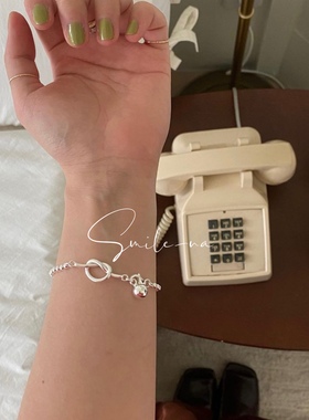 爱心925纯银手链韩国手环