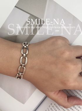 韩国东大门进口925粗女粗链条