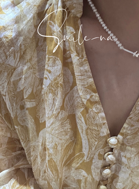 韩国进口S925纯银天然不规则珍珠打结吊坠时尚百搭项链锁骨链