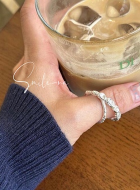 指环925纯银设计师款韩国