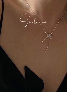 韩国项链925纯银镶嵌锆石吊坠