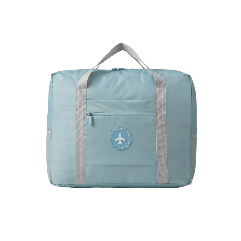 定制logo银牛津布旅行出差收纳包便携大容量收纳袋拉杆折叠行李袋-图3