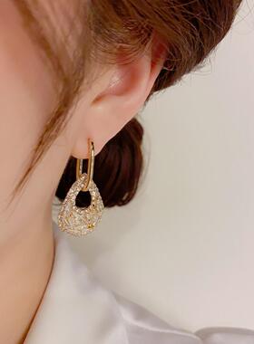 银耳环9999纯银针高级感名媛风
