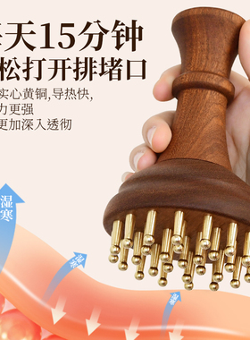 29齿黄铜经络刷纯铜揉腹部肚子